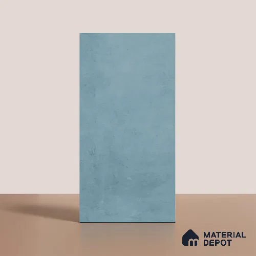 Plain Look Wall & Floor Matte Finish Blue Vitrified Tile | TL 08092 4 ft x 2 ft - 9 mm | Suitable For Living Room, Hall & Bedroom
