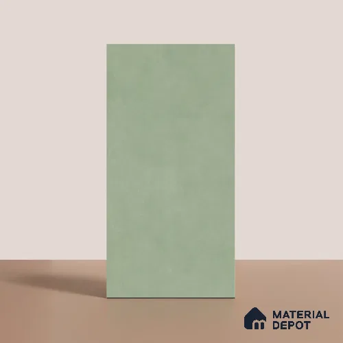 Plain Look Wall & Floor Matte Finish Green Vitrified Tile | TL 08105 4 ft x 2 ft - 9 mm | Suitable For Living Room, Hall & Bedroom