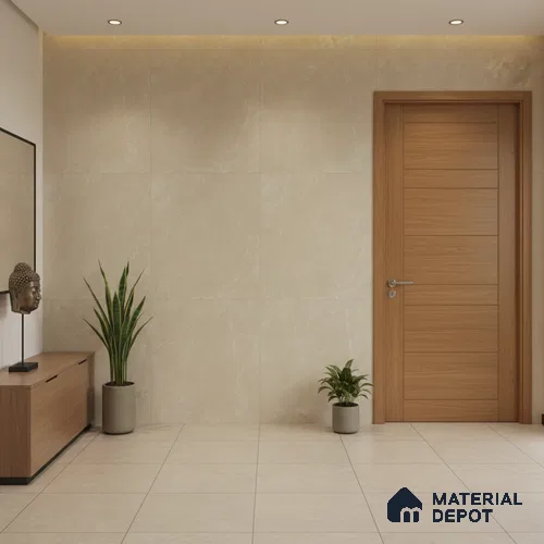 Punch Look Floor & Wall Tile TL 08108 Moonstone Bianco 4 ft x 2 ft Vitrified Matte Finish - 9 mm | Random 4