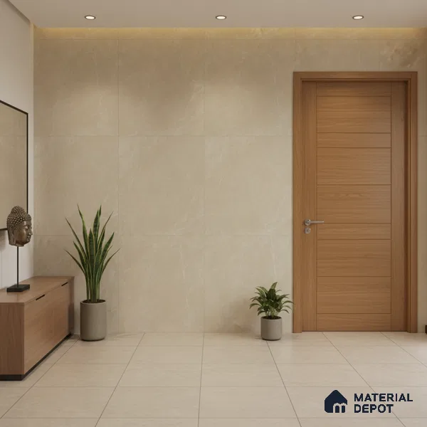 Punch Look Floor & Wall Tile TL 08108 Moonstone Bianco 4 ft x 2 ft Vitrified Matte Finish - 9 mm | Random 4