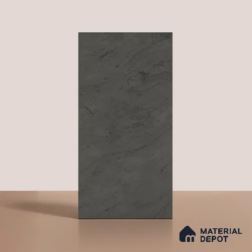 Cement Look Floor & Wall Tile TL 08111 B LC Englend Black 4 ft x 2 ft Vitrified Matte Finish - 9 mm | Random 7
