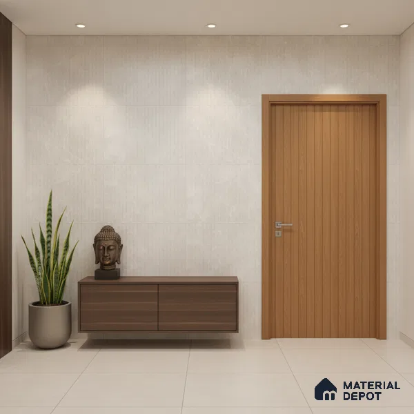 Punch Look Wall Tile TL 08113 B Lublin Blanco Decor 4 ft x 2 ft Vitrified Glossy Finish - 9 mm | Random 6