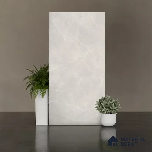 Marble Look Floor,Wall Tile TL 08113 C CV Lublin Blanco 4 ft x 2 ft Vitrified Matte Finish - 9 mm | Random 6