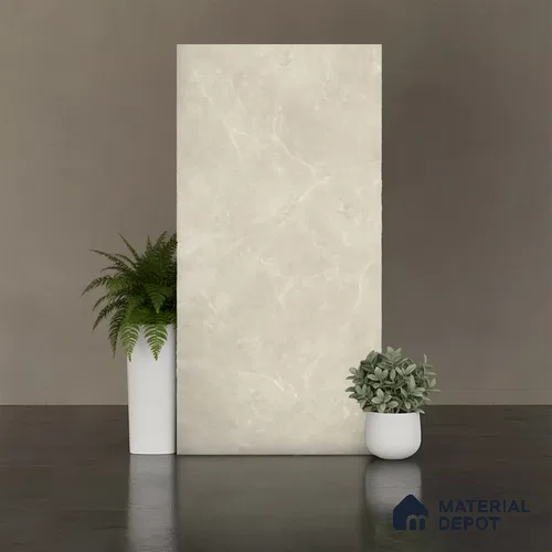 Marble Look Floor,Wall Tile TL 08114 C CV Lublin Beige 4 ft x 2 ft Vitrified Matte Finish - 9 mm | Random 6