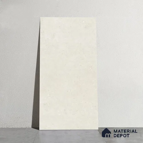 Stone Wall & Floor Tile TL 08119 Beige 4 ft x 2 ft Matte Finish Vitrified Tile - 9 mm | 4 Random Designs | Suitable for Living Room, Dining, Feature / Accent Walls