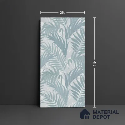 Tropical Wall Tile TL 08120 B SG Ontario Grey Decor 02 Endless 4 ft x 2 ft Vitrified Matte Finish - 9 mm | Suitable for Bathroom, Accent/Feature Wall, Basin Area