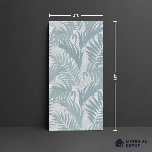 Tropical Wall Tile TL 08120 B SG Ontario Grey Decor 02 Endless 4 ft x 2 ft Vitrified Matte Finish - 9 mm | Suitable for Bathroom, Accent/Feature Wall, Basin Area