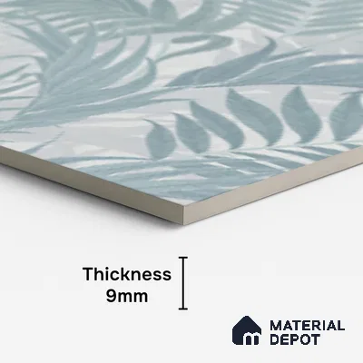Tropical Wall Tile TL 08120 B SG Ontario Grey Decor 02 Endless 4 ft x 2 ft Vitrified Matte Finish - 9 mm | Suitable for Bathroom, Accent/Feature Wall, Basin Area