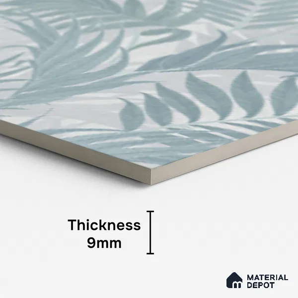 Tropical Wall Tile TL 08120 B SG Ontario Grey Decor 02 Endless 4 ft x 2 ft Vitrified Matte Finish - 9 mm | Suitable for Bathroom, Accent/Feature Wall, Basin Area