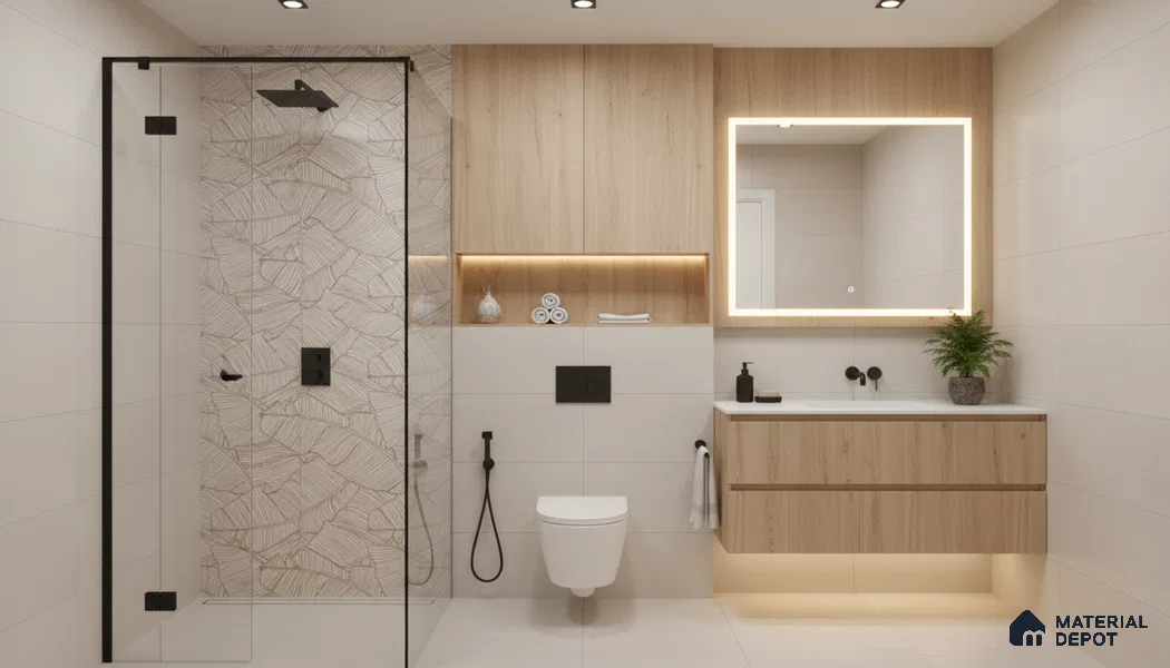 Tropical Wall Tile TL 08122 G Sofia Multy Decor 4 ft x 2 ft Vitrified Matte Finish - 9 mm | Suitable for Bathroom, Accent/Feature Wall, Dining Area