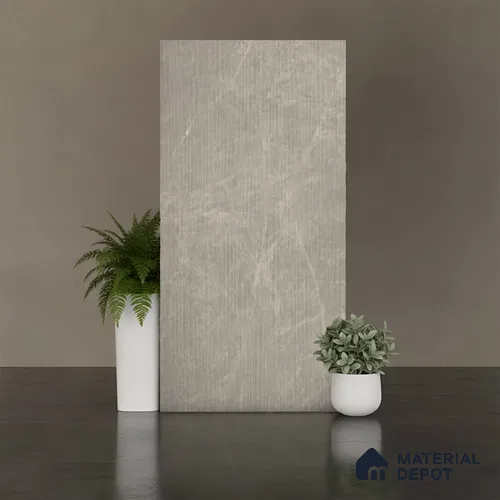 Punch Look Wall Tile TL 08123 B Moonstone Grey Decor 4 ft x 2 ft Vitrified Matte Finish - 9 mm | Random 4