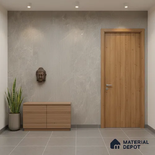 Punch Look Wall Tile TL 08123 B Moonstone Grey Decor 4 ft x 2 ft Vitrified Matte Finish - 9 mm | Random 4
