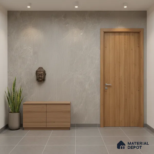 Punch Look Wall Tile TL 08123 B Moonstone Grey Decor 4 ft x 2 ft Vitrified Matte Finish - 9 mm | Random 4