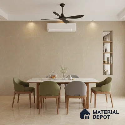 Punch Look Wall Tile TL 08124 B Moonstone Beige Decor 4 ft x 2 ft Vitrified Matte Finish - 9 mm | Random 4