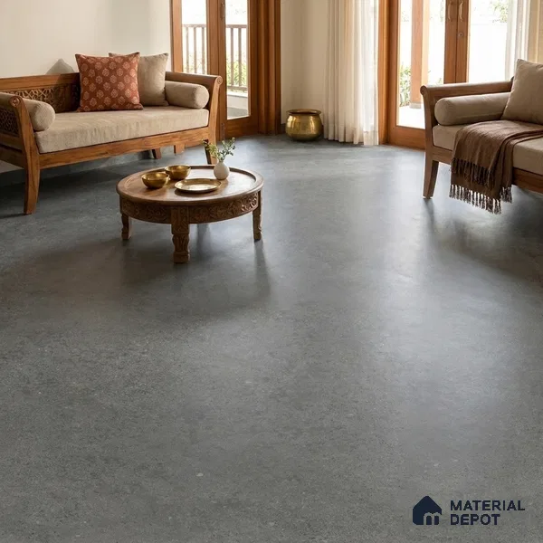 Stone Look Floor & Wall Tile TL 08125 D Jackstone Tortora 6 ft x 4 ft Vitrified Matte Finish - 9 mm | Random 12 | Adhesive and Spacers Must be Used During Installation