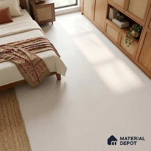 Stone Look Floor & Wall Tile TL 08133 F Zircon Blanco 6 ft x 4 ft Vitrified Matte Finish - 9 mm | Random 8 | Adhesive and Spacers Must be Used During Installation