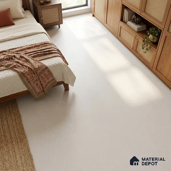 Stone Look Floor & Wall Tile TL 08133 F Zircon Blanco 6 ft x 4 ft Vitrified Matte Finish - 9 mm | Random 8 | Adhesive and Spacers Must be Used During Installation