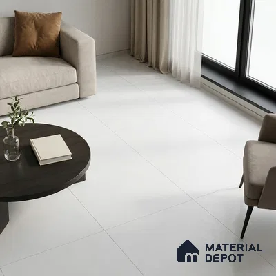 Stone Look Floor & Wall Tile TL 08133 G Zircon Grey 6 ft x 4 ft Vitrified Matte Finish - 9 mm | Random 8 | Adhesive and Spacers Must be Used During Installation