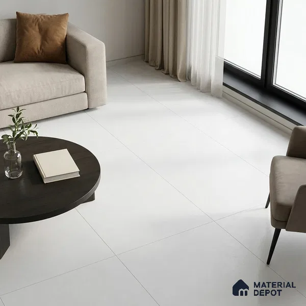 Stone Look Floor & Wall Tile TL 08133 G Zircon Grey 6 ft x 4 ft Vitrified Matte Finish - 9 mm | Random 8 | Adhesive and Spacers Must be Used During Installation