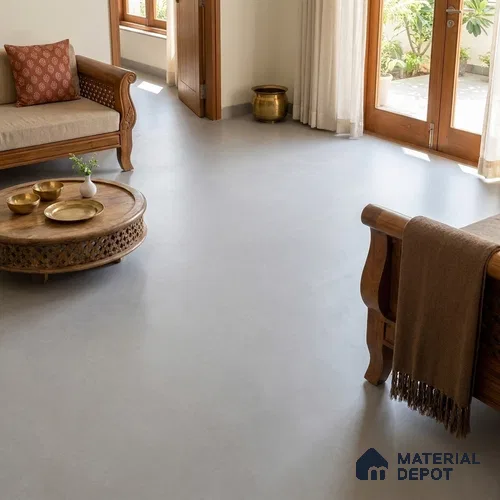 Stone Look Floor & Wall Tile TL 08133 H Zircon Taupe 6 ft x 4 ft Vitrified Matte Finish - 9 mm | Random 8 | Adhesive and Spacers Must be Used During Installation