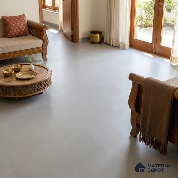 Stone Look Floor & Wall Tile TL 08133 H Zircon Taupe 6 ft x 4 ft Vitrified Matte Finish - 9 mm | Random 8 | Adhesive and Spacers Must be Used During Installation