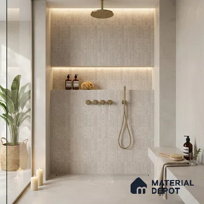 Faux Subway Look Wall Tile TL 08138 E G Zilong Grey Hl 1 ft x 1 ft Ceramic Matte Finish - 10 mm | Please Expect a Slight Variation of Pattern