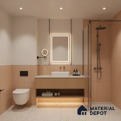 Faux Subway Look Wall Tile TL 08140 C Sitagon Crema 1 ft x 1 ft Ceramic Matte Finish - 10 mm | Please Expect a Slight Variation of Pattern