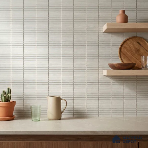 Faux Subway Look Wall Tile TL 08140 D Sitagon Mint 1 ft x 1 ft Ceramic Matte Finish - 10 mm | Please Expect a Slight Variation of Pattern