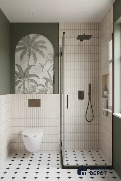 Faux Subway Look Wall Tile TL 08140 Sitagon Beige 1 ft x 1 ft Ceramic Matte Finish - 10 mm | Please Expect a Slight Variation of Pattern