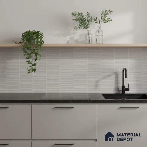 Highlighter Look Wall Tile TL 08143 C Machio Griss HL 2 ft x 1 ft Ceramic Matte Finish - 9 mm