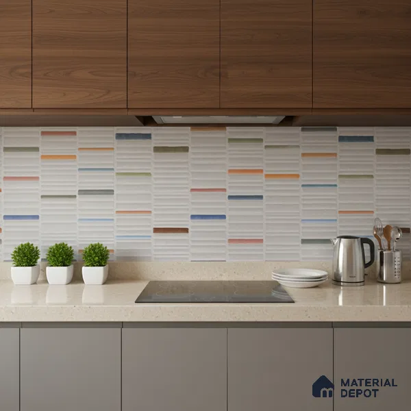 Highlighter Wall Tile TL 08143 Machio Griss 2 ft x 1 ft Ceramic Matte Finish - 9 mm | Suitable For Kitchen, Bathroom & Balcony
