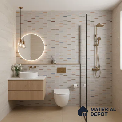 Highlighter Wall Tile TL 08143 Machio Griss 2 ft x 1 ft Ceramic Matte Finish - 9 mm | Suitable For Kitchen, Bathroom & Balcony