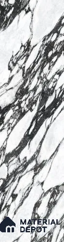 Marble Look Wall & Floor Tile TL 08152 Viola Anthracite 10 ft x 2.6 ft Porcelain Matte Finish - 15 mm | Random 4 | Adhesive and Spacers Must be Used During Installation