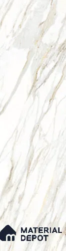Marble Look Wall & Floor Tile TL 08160 Borghini 10 ft x 2.6 ft Porcelain Glossy Finish - 15 mm | Random 4 | Adhesive and Spacers Must be Used During Installation
