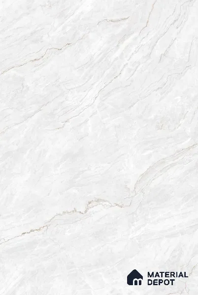 Marble Look Wall & Floor Tile TL 08180 Eden Bianco 6 ft x 4 ft Vitrified Glossy Finish - 9 mm | Adhesive and Spacers Must be Used During Installation