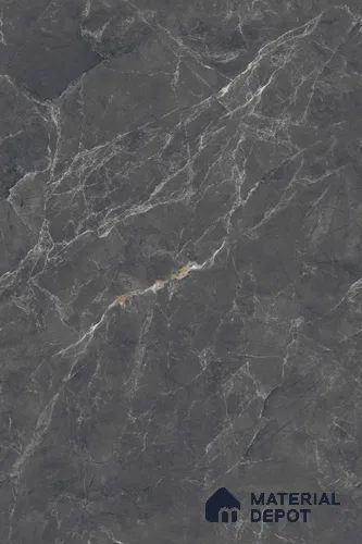 Marble Look Wall & Floor Tile TL 08186 Tokyo Nero Endless 6 ft x 4 ft Vitrified Glossy Finish - 9 mm | Adhesive and Spacers Must be Used During Installation