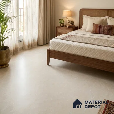Marble Look Floor & Wall Tile TL 08190 C DG Soft Cloud Blanco Endless 6 ft x 4 ft Vitrified Matte Finish - 9 mm | Adhesive and Spacers Must be Used During Installation