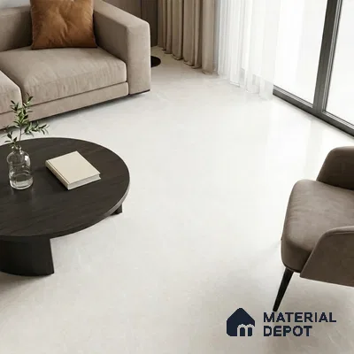 Marble Look Floor & Wall Tile TL 08190 C DG Soft Cloud Blanco Endless 6 ft x 4 ft Vitrified Matte Finish - 9 mm | Adhesive and Spacers Must be Used During Installation