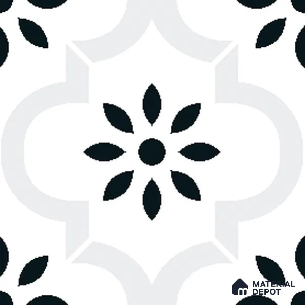 Parking Patterned Floor Tile TL 08194 CH-8 16 inch x 16 inch | Vitrified Anti Skid Matte Finish Heavy Duty Tile - 12 mm | Suitable For High Traffic Areas, Bathroom, Balcony | Pattern Alignment May Vary | 2-3 mm Spacer is Mandatory
