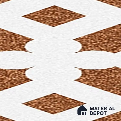 Parking Patterned Floor Tile TL 08198 DC-24 16 inch x 16 inch | Vitrified Anti Skid Matte Finish Heavy Duty Tile - 12 mm | Suitable For High Traffic Areas, Parking, Balcony | Pattern Alignment May Vary | 2-3 mm Spacer is Mandatory