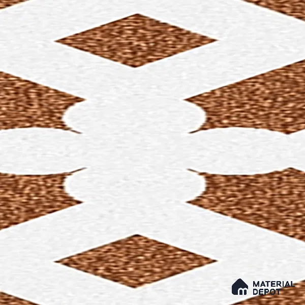 Parking Patterned Floor Tile TL 08198 DC-24 16 inch x 16 inch | Vitrified Anti Skid Matte Finish Heavy Duty Tile - 12 mm | Suitable For High Traffic Areas, Parking, Balcony | Pattern Alignment May Vary | 2-3 mm Spacer is Mandatory
