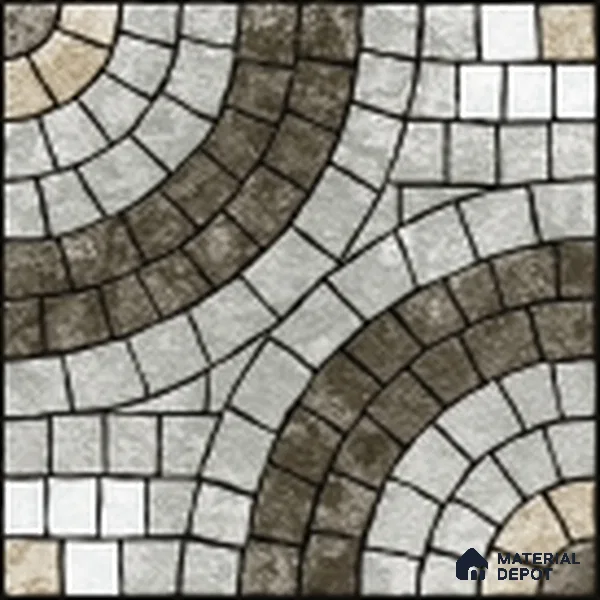 Parking Stone Floor Tile TL 08211 Stratos 16 inch x 16 inch | Vitrified Anti Slip Matte Finish Heavy Duty Tile - 12 mm | Suitable For High Traffic Areas, Parking, Balcony | Pattern Alignment May Vary | 2-3 mm Spacer is Mandatory