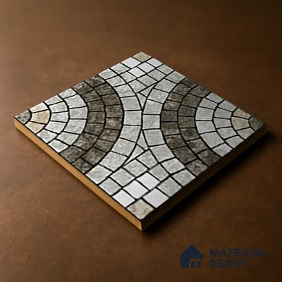 Parking Stone Floor Tile TL 08211 Stratos 16 inch x 16 inch | Vitrified Anti Slip Matte Finish Heavy Duty Tile - 12 mm | Suitable For High Traffic Areas, Parking, Balcony | Pattern Alignment May Vary | 2-3 mm Spacer is Mandatory