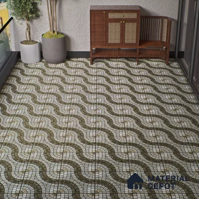 Parking Stone Floor Tile TL 08211 Stratos 16 inch x 16 inch | Vitrified Anti Slip Matte Finish Heavy Duty Tile - 12 mm | Suitable For High Traffic Areas, Parking, Balcony | Pattern Alignment May Vary | 2-3 mm Spacer is Mandatory