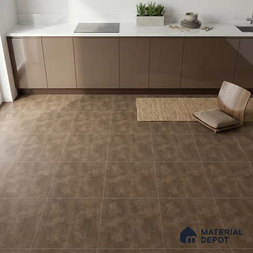 Cement Look Wall & Floor Tile TL 08213 D Oyster Moka 2 ft x 2 ft Vitrified Matte Finish - 9 mm