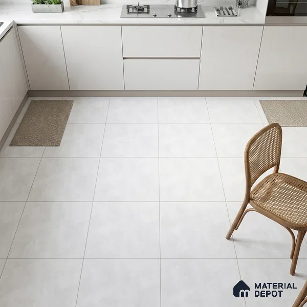 Stone Look Wall & Floor Tile TL 08213 E Oyster Ice 2 ft x 2 ft Vitrified Matte Finish - 9 mm
