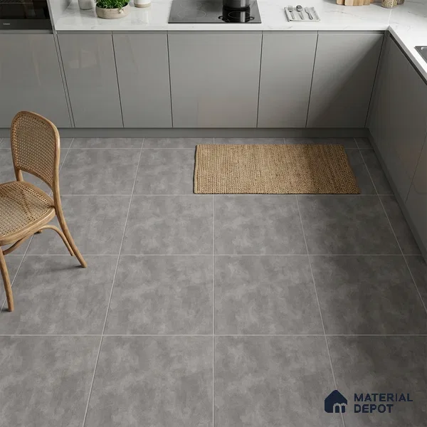 Stone Look Wall & Floor Tile TL 08213 F Oyster Gris 2 ft x 2 ft Vitrified Matte Finish - 9 mm
