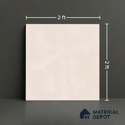 Cement Look Wall & Floor Tile TL 08213 H Oyster Crema 2 ft x 2 ft Vitrified Matte Finish - 9 mm