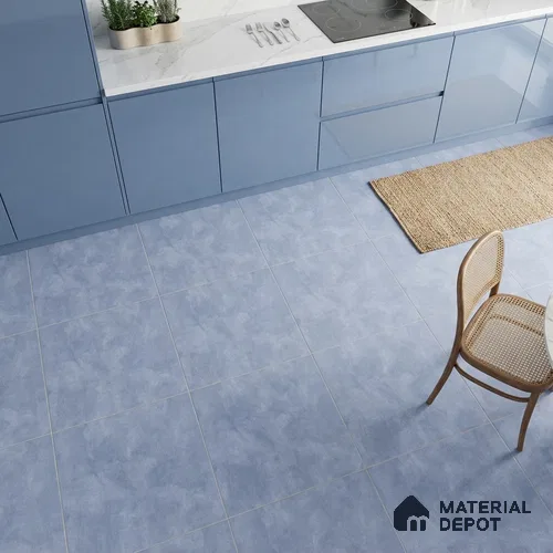 Stone Look Wall & Floor Tile TL 08213 Oyster Aqua 2 ft x 2 ft Vitrified Matte Finish - 9 mm