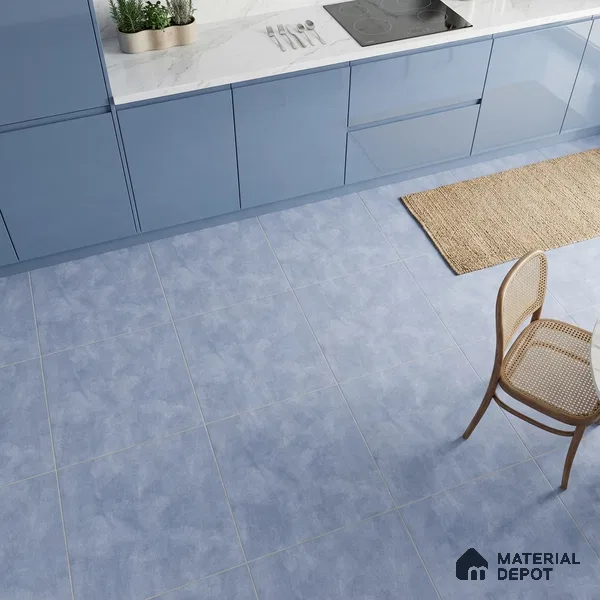 Stone Look Wall & Floor Tile TL 08213 Oyster Aqua 2 ft x 2 ft Vitrified Matte Finish - 9 mm